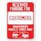 Signmission Reserved Parking for Customers Unauthorized Vehicles Towed Away Parking, A-1824-23121 A-1824-23121 - alternate 1